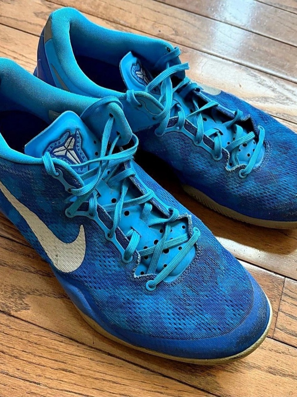 Vintage Nike Kobe 8 System 'Blue Coral Snake' Basketball Shoes Blue & Gray US 11